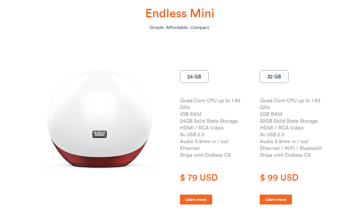 
Thông số chi tiết Endless Mini
