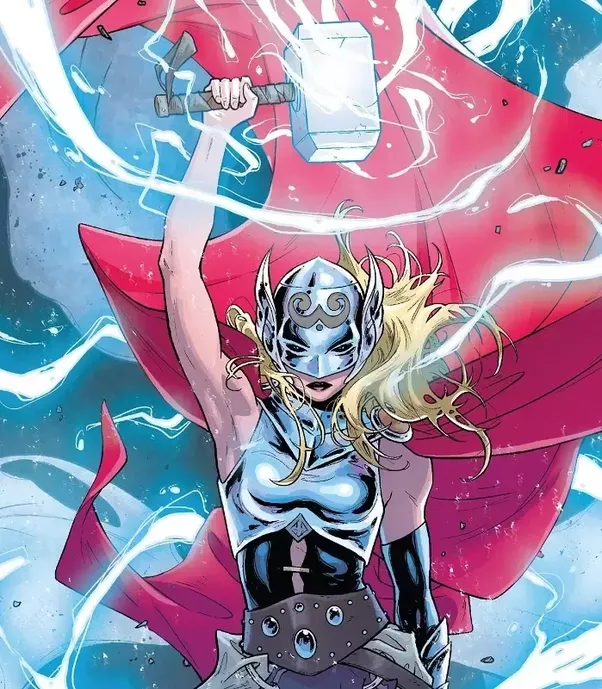 
Jane Foster - The New Thor cầm trong tay búa thần Mjolnir
