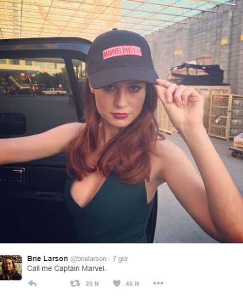 
Brie Larson cho biết cô rất yêu thích nhân vật nữ siêu anh hùng Captain Marvel.
