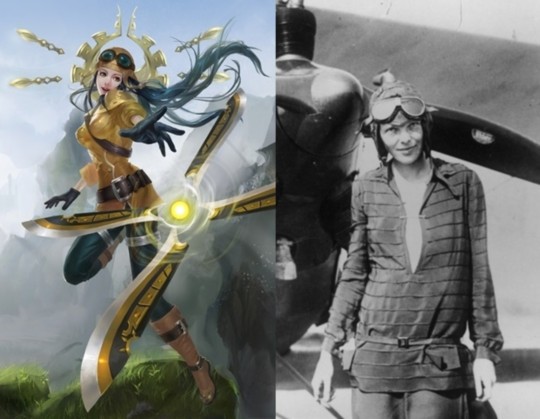 
Irelia Phi Công vs nữ phi công huyền thoại Amelia Earhart
