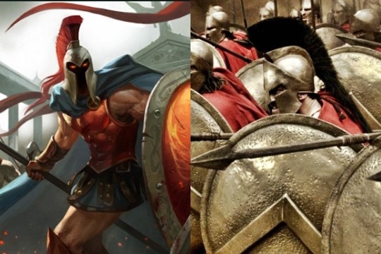 
Patheon vs các chiến binh Sparta trong bộ phim 300 quá nổi tiếng
