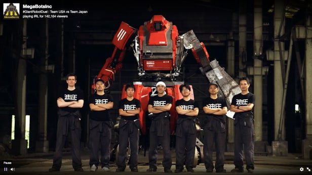
Đội Suidobashi đến từ Nhật Bản với robot Kuratas của mình
