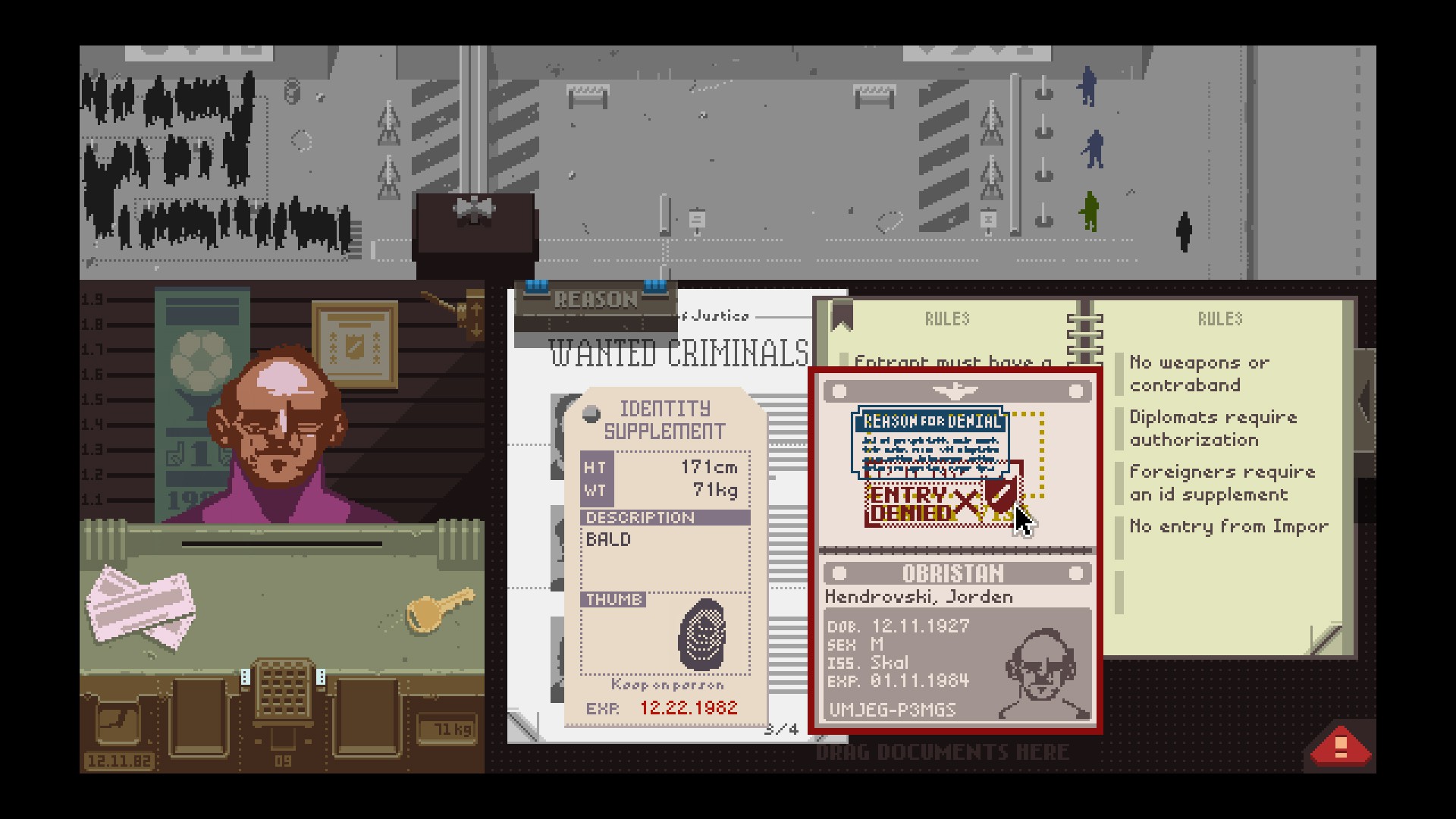 Papers, Please Game "đóng dấu" kỳ quặc nhưng đã chơi là nghiện không