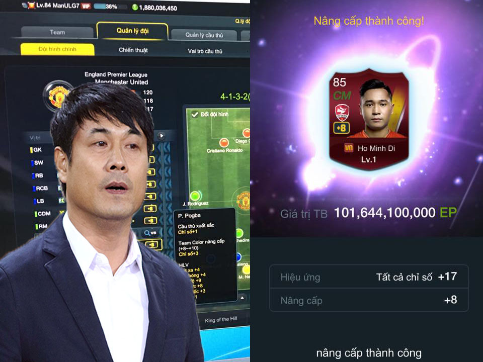 FIFA Online 3 Bất ngờ trước đội hình 10 vàng chóe đầu tiên ở Việt Nam