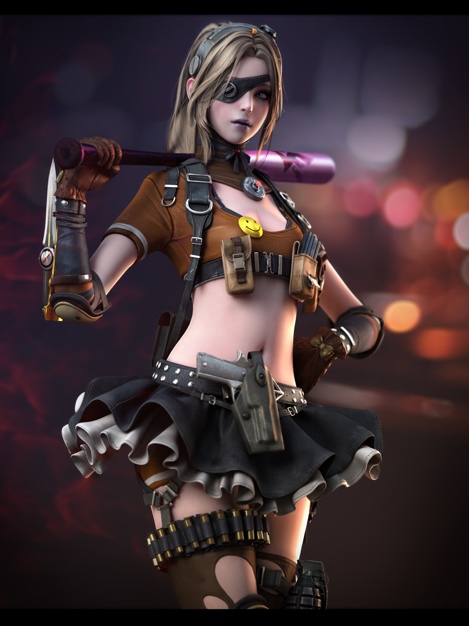 
Nguyên mẫu nhân vật Athena (phe Blacklist) trong game Đột Kích

