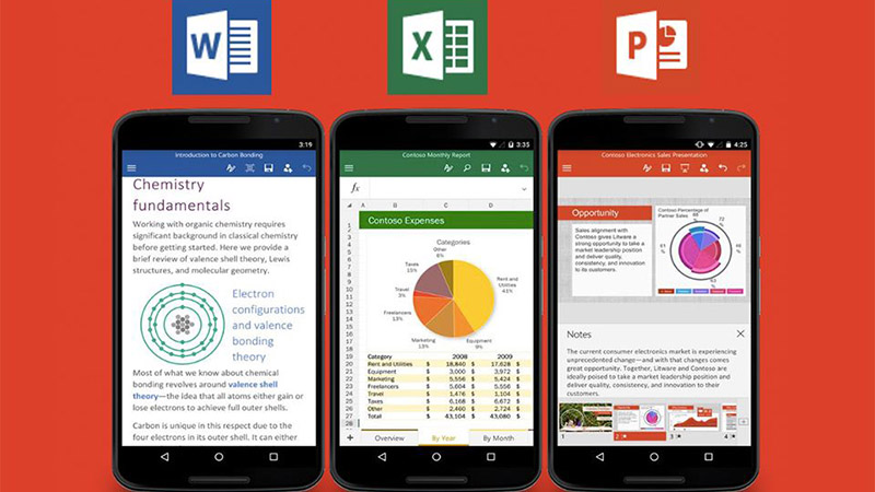 Microsoft mang đến những tính năng mới cho bộ ba ứng dụng Office trên  Android trong tháng 9 tới