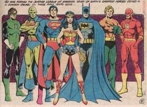 
Những thành viên sáng lập của Justice League.
