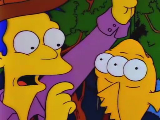 
Cá ba mắt trong Simpson

