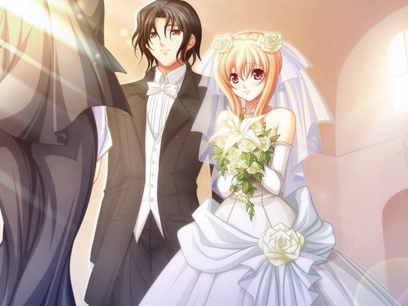 Cuối cùng cũng đến được ngày hạnh phúc của đôi tình nhân anime đáng yêu nhất! Bức ảnh Ảnh cưới anime sẽ khiến bạn cảm nhận được tình yêu đích thực giữa hai người và cùng chúc phúc cho họ! Những chi tiết trong bức ảnh sẽ khiến bạn không thể nào bỏ qua!