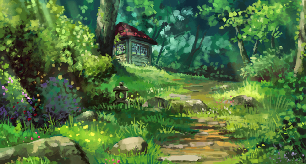 Thiên nhiên là tâm điểm của thế giới Ghibli, đi kèm với màu sắc tuyệt đẹp, đặc biệt là trong các bức ảnh về cảnh đất nước. Mỗi hình ảnh là một tác phẩm nghệ thuật! Điểm hợp cộng: các thú vật và động vật được thên vào làm nổi bật từng bức ảnh.