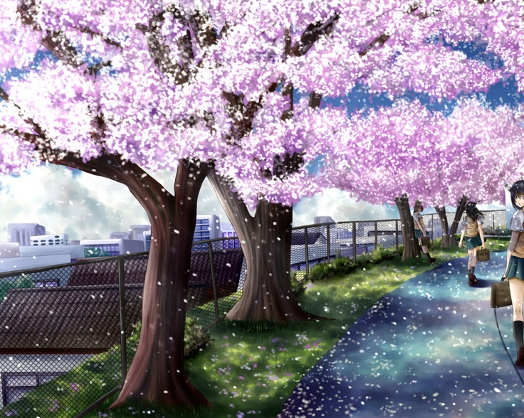 Khám phá với hơn 100 hình nền anime hoa anh đào mới nhất - Tin học Đông Hòa