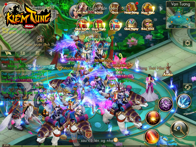 Kiếm Tung Mobile thu hút được đông đảo game thủ nhờ các tính năng PK đặc sắc