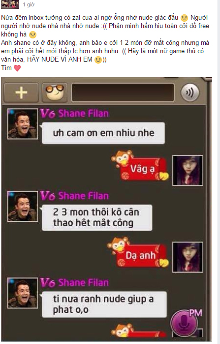 
Inbox lúc nửa đêm để... nhờ nude
