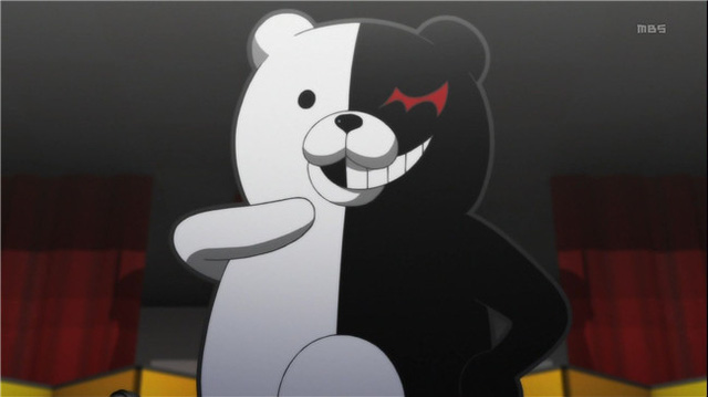 
Chú gấu bông Monokuma của anime “Danganronpa” chính một nhân vật phản diện đáng gờm.
