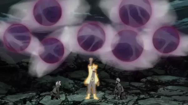 
Ngoài ra, Naruto còn kết hợp bom Vĩ Thú với rasengan để tạo thành 1 chiêu thức cực mạnh.
