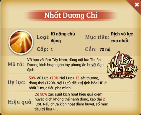 
Nhất Đăng Đại Sư với tuyệt kỹ Nhất Dương Chỉ có khả năng gây Điểm Huyệt
