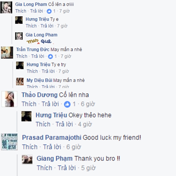 
Rất nhiều lời chúc của bạn bè trên facebook dành tới cho các chàng trai. CS:GO Hà Nội cũng đều đang hướng về họ trong trận chung kết.
