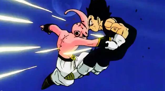 
Trong cuộc chiến với Kid Buu, Vegeta đã bị hắn cho ăn hành nhừ tử.
