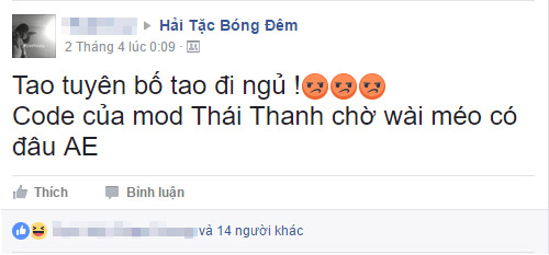 
Thái Thanh là mod bị “chửi bới, réo tên” nhiều nhất cộng đồng Hải Tặc Bóng Đêm, với tần suất lên tới… 100 lần/ngày
