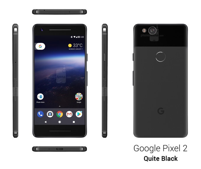 Lộ diện bản render nét nhất của Google Pixel 2 từ trước đến nay với ...