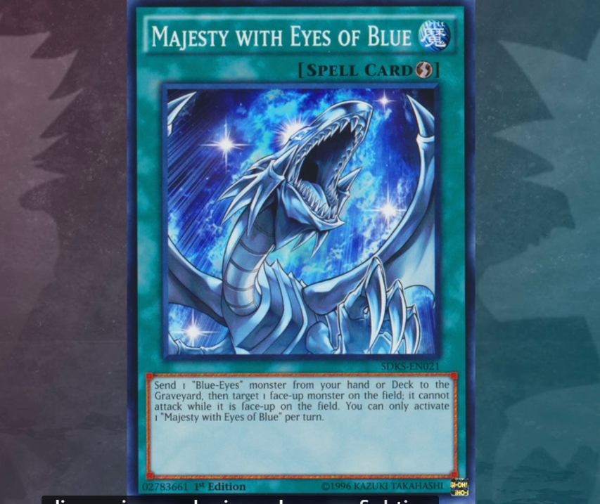 Majesty with Eyes of Blue