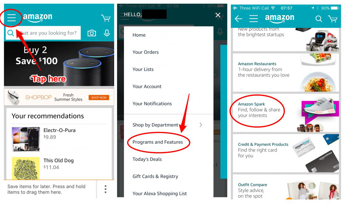 Amazon ra mắt Spark - mạng xã hội mua sắm bắt chước phong cách Instagram