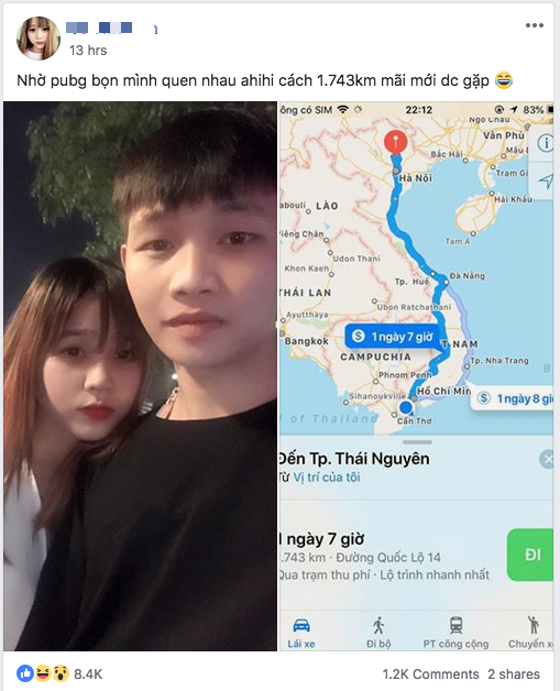 Bất ngờ: PUBG Mobile trở thành cầu nối cho tình yêu cách xa hơn 1700 km của game thủ Việt - Ảnh 1.