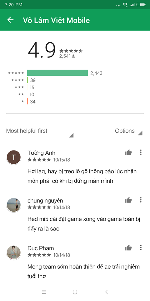 Nghìn game thủ Võ Lâm Truyền Kỳ 1 Mobile vote 5 sao cho bản Android - Ảnh 5.