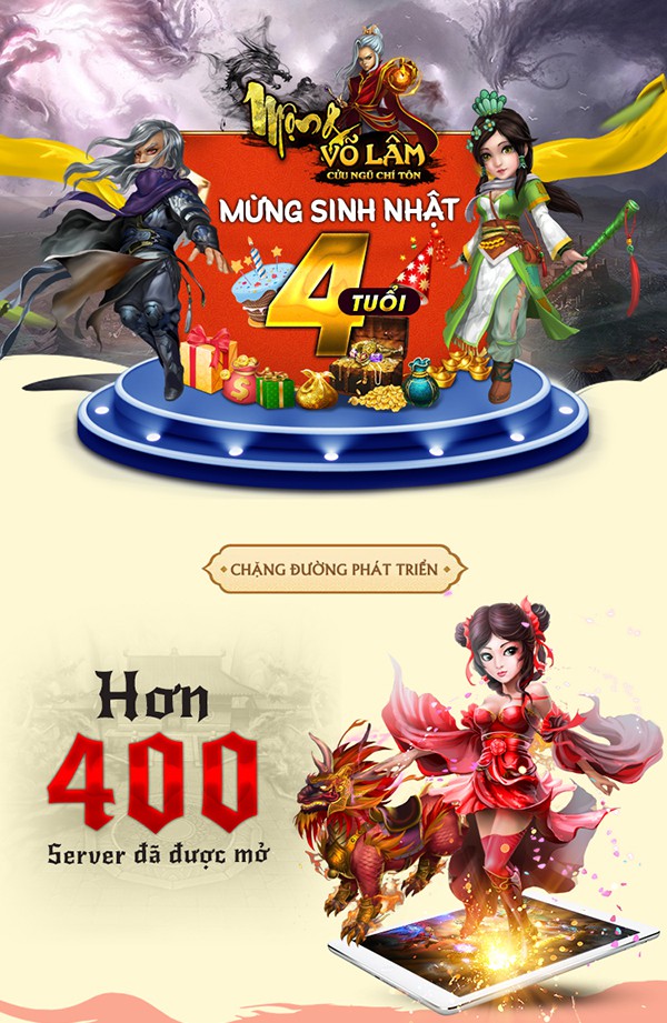 [Infographic] Mộng Võ Lâm và những con số ấn tượng sau 4 năm phát triển, xứng đáng là game kiếm hiệp Việt đáng chơi nhất! - Ảnh 1.
