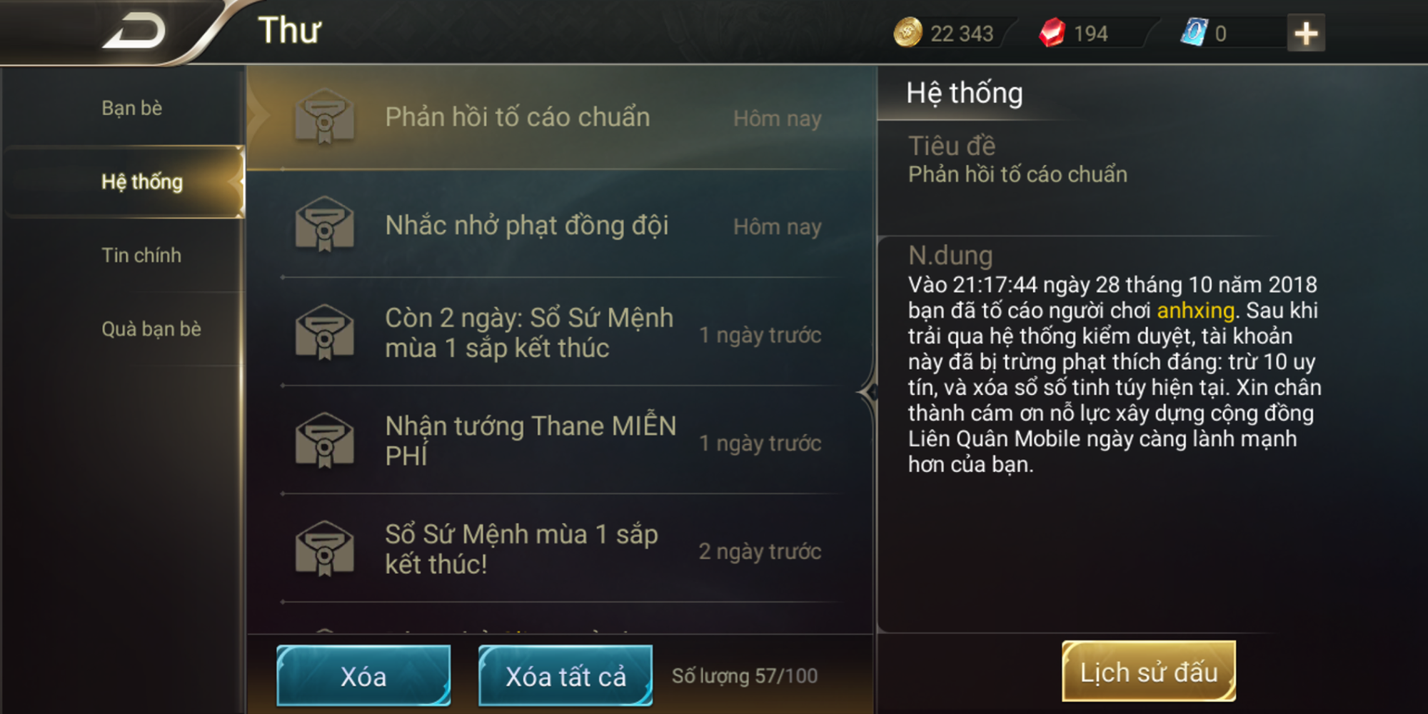 Liên Quân Mobile: Tính năng tố cáo hoạt động không hiệu quả và thiếu chính xác - Ảnh 4.