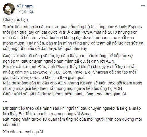 LMHT: Thêm 1 tuyển thủ chuyên nghiệp giải nghệ để đi theo Lớp học thầy Ba, lần này là Đương kim Á quân VCS - Ảnh 1.