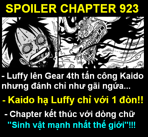 Sốc: Kaido hạ gục Luffy chỉ bằng... một đòn duy nhất trong One Piece 923 - Ảnh 1.