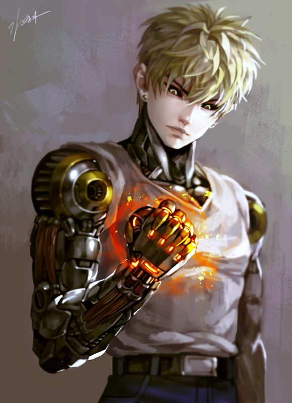 Chiêm ngưỡng bộ tranh fan art tuyệt đỉnh về người máy siêu đẳng Genos trong One Punch Man - Ảnh 5.