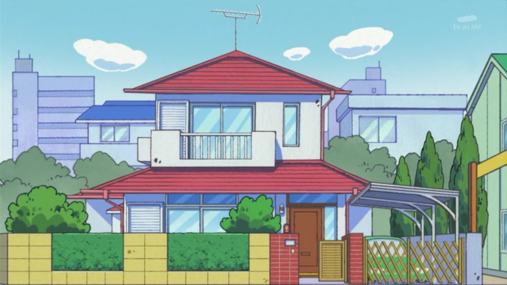 Hướng dẫn vẽ nhà nobita theo phong cách hoạt hình