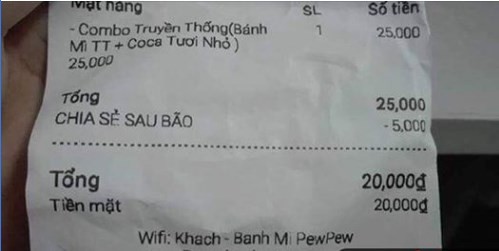 Cảm thông với người dân thành phố gặp siêu bão, Pewpew giảm giá bánh mỳ 20% và phản ứng bất ngờ từ fan - Ảnh 2.