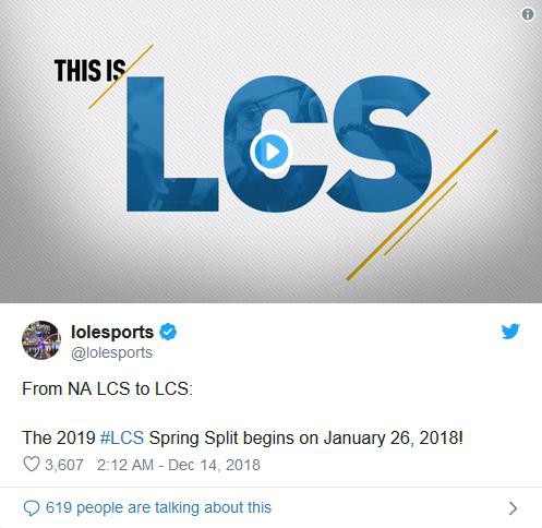 LMHT: Theo chân châu Âu, LCS Bắc Mỹ cũng thay tên đổi họ từ mùa giải 2019 để lấy hên - Ảnh 2.