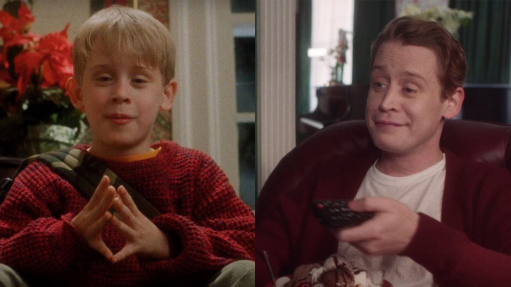Two gay friends home alone