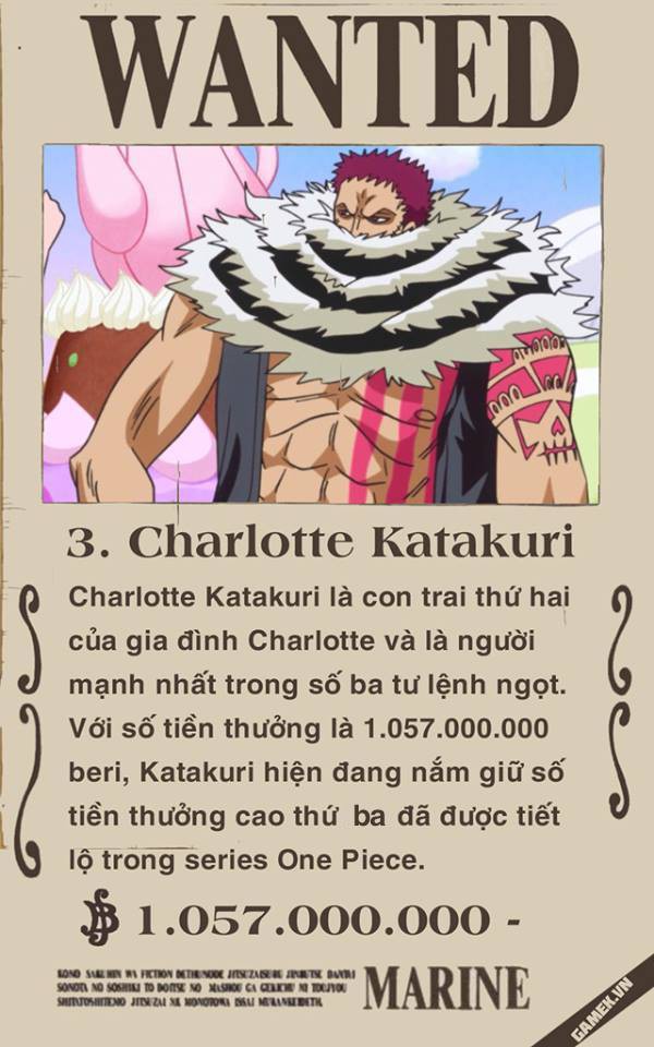 Nếu bạn là fan của One Piece, chắc chắn không thể bỏ qua ảnh truy nã của Katakkuri. Cùng khám phá về nhân vật đầy bí ẩn này!