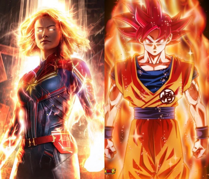  Similitudes inesperadas entre los superhéroes Capitana Marvel y Son Goku en Dragon Ball