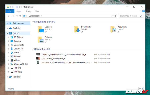  Bước 1: Mở File Explorer và truy cập PC này. 