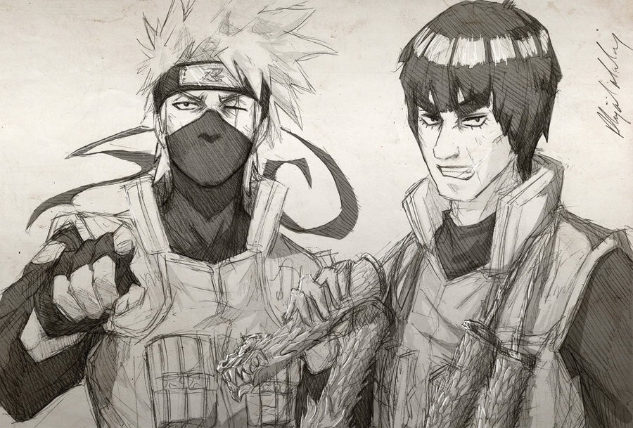 Drawing Anime  How To Draw Kakashi Hatake  Naruto  Shorts  Cong Dan  Art  YouTube