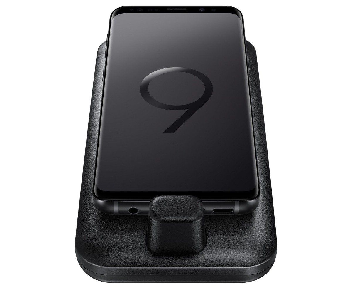 Rò rỉ hình ảnh Samsung DeX Pad cùng Galaxy S9, đặt ngang chứ không còn ...