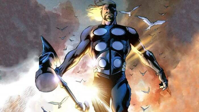 
Hình ảnh Thor cùng Stormbreaker trong Comic.
