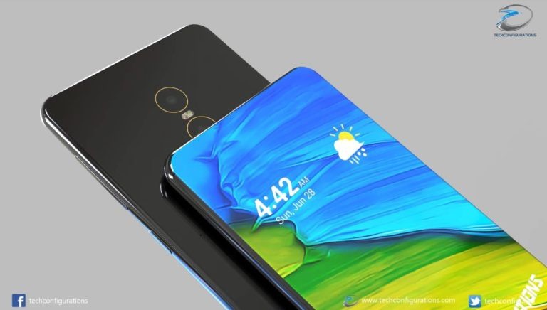 Concept Xiaomi Mi Mix 3 Ấn Tượng Với Tỷ Lệ Màn Hình Hiển Thị 98%, Tích Hợp  Cảm Biến Vân Tay Dưới Màn Hình