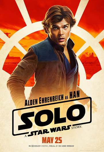 
Alden Ehrenreich trong vai chàng phi công lông bông Han Solo
