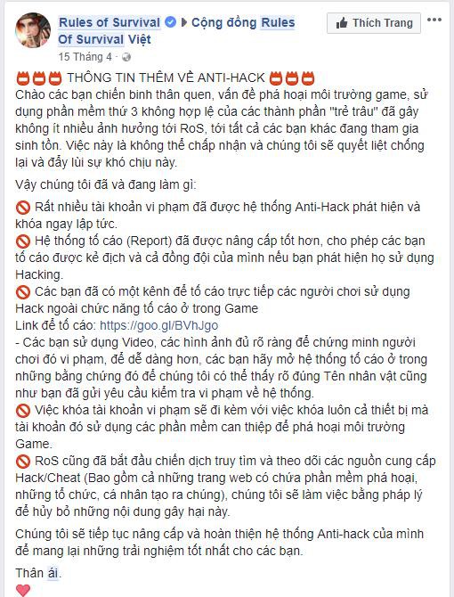 
Chưa bao giờ NPH thừa nhận AI - bot được sử dụng như cộng cụ chống hack cho tới thời điểm hôm 18/5 vừa qua.
