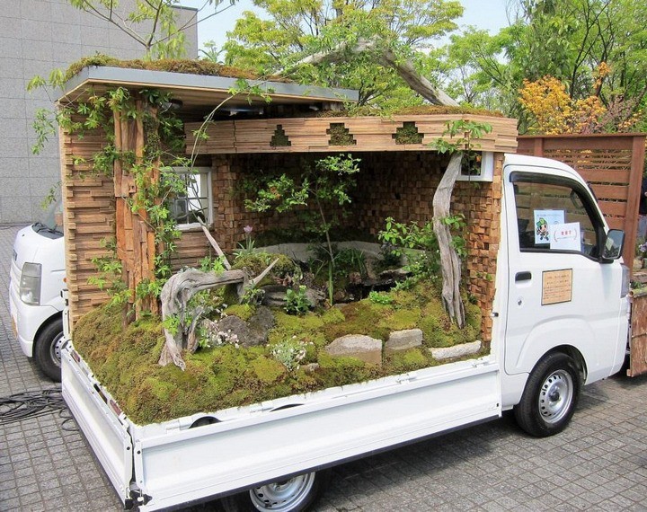 Ở Nhật Bản có hẳn một cuộc thi trưng bày cảnh quan nhà vườn ngay trên xe tải vô cùng độc đáo - Ảnh 7.