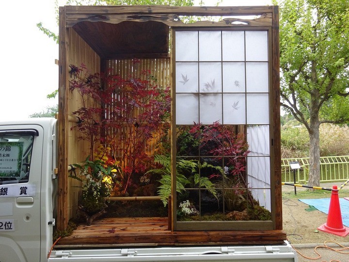 Ở Nhật Bản có hẳn một cuộc thi trưng bày cảnh quan nhà vườn ngay trên xe tải vô cùng độc đáo - Ảnh 6.