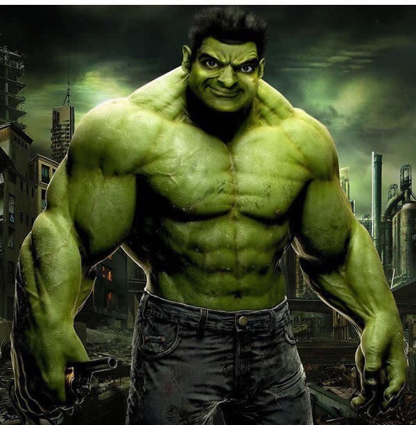 
Hulk phiên bản Mr. Bean có vẻ hơi hiền.
