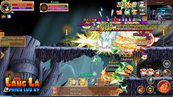 
Trong game, ngũ hành được thể hiện qua hệ Chakra
